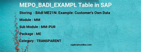The Name of SAP <b>BADI</b> will be in variable EXIT_NAME. . Me21n badi